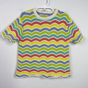 Little Bird by Jools Oliver 2PC‎ Sweater Set Girls 7-8 Colorful Knit Whimsical